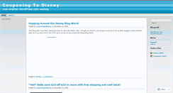 Desktop Screenshot of couponingtodisney.wordpress.com