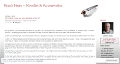 Desktop Screenshot of frankfiore.wordpress.com