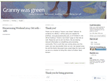 Tablet Screenshot of grannywasgreen.wordpress.com