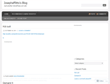 Tablet Screenshot of josephafflitto.wordpress.com