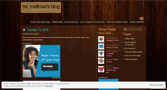 Desktop Screenshot of mellman.wordpress.com