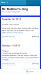 Mobile Screenshot of mellman.wordpress.com