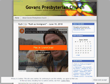 Tablet Screenshot of govanspres.wordpress.com