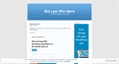 Desktop Screenshot of bidlesswinmore.wordpress.com