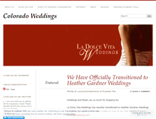 Tablet Screenshot of ladolcevitaweddings.wordpress.com