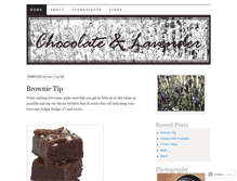 Tablet Screenshot of chocolateandlavender.wordpress.com