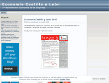 Tablet Screenshot of economiacastillayleon.wordpress.com