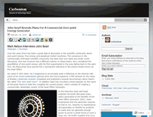 Tablet Screenshot of carbonism.wordpress.com
