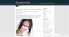 Desktop Screenshot of livingjuice.wordpress.com