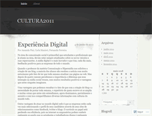 Tablet Screenshot of cultura2011.wordpress.com