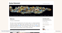 Desktop Screenshot of guitarextended.wordpress.com