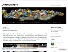 Tablet Screenshot of guitarextended.wordpress.com