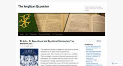 Desktop Screenshot of anglicanexpositor.wordpress.com