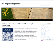 Tablet Screenshot of anglicanexpositor.wordpress.com