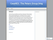Tablet Screenshot of casenexpetersgroup.wordpress.com