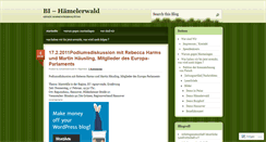 Desktop Screenshot of bihaemelerwald.wordpress.com
