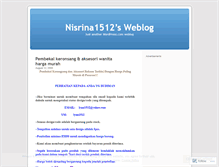 Tablet Screenshot of nisrina1512.wordpress.com