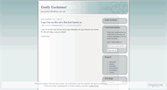 Desktop Screenshot of emilyexclaims.wordpress.com