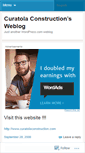 Mobile Screenshot of curatolaconstruction.wordpress.com