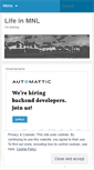 Mobile Screenshot of lifeinmnl.wordpress.com