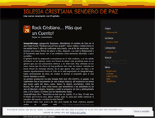 Tablet Screenshot of iglesiasenderodepaz.wordpress.com