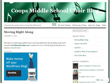 Tablet Screenshot of coopsmschoir.wordpress.com