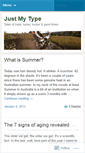 Mobile Screenshot of justmytype81.wordpress.com