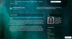 Desktop Screenshot of centeredinjoy.wordpress.com