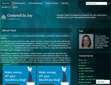 Tablet Screenshot of centeredinjoy.wordpress.com