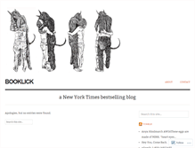 Tablet Screenshot of booklick.wordpress.com