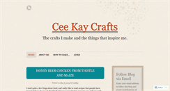 Desktop Screenshot of ceekaycrafts.wordpress.com