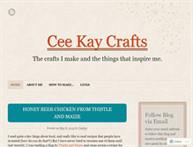 Tablet Screenshot of ceekaycrafts.wordpress.com