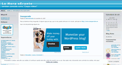 Desktop Screenshot of lahoraserante.wordpress.com