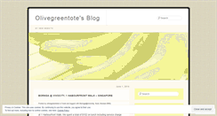 Desktop Screenshot of olivegreentote.wordpress.com