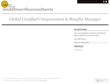 Tablet Screenshot of middleearthconsultants.wordpress.com