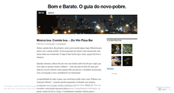 Desktop Screenshot of bomebarato.wordpress.com