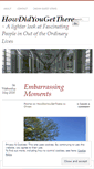 Mobile Screenshot of howdidyougetthere.wordpress.com