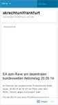Mobile Screenshot of akrechtunifrankfurt.wordpress.com