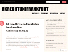 Tablet Screenshot of akrechtunifrankfurt.wordpress.com