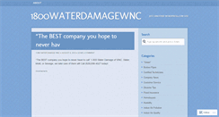 Desktop Screenshot of 1800waterdamagewnc.wordpress.com