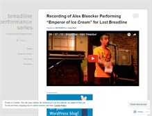 Tablet Screenshot of breadlinepoetry.wordpress.com