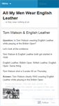 Mobile Screenshot of englishleather.wordpress.com