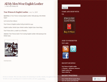 Tablet Screenshot of englishleather.wordpress.com