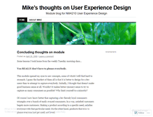 Tablet Screenshot of mikeonux.wordpress.com