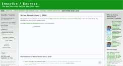 Desktop Screenshot of inscribeexpress.wordpress.com