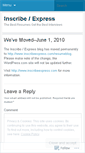 Mobile Screenshot of inscribeexpress.wordpress.com