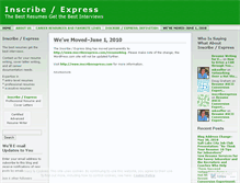 Tablet Screenshot of inscribeexpress.wordpress.com