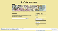 Desktop Screenshot of politeprogressive.wordpress.com