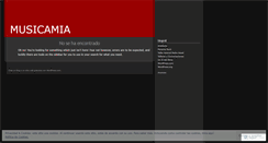 Desktop Screenshot of musicamia.wordpress.com