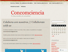 Tablet Screenshot of concomciencia.wordpress.com